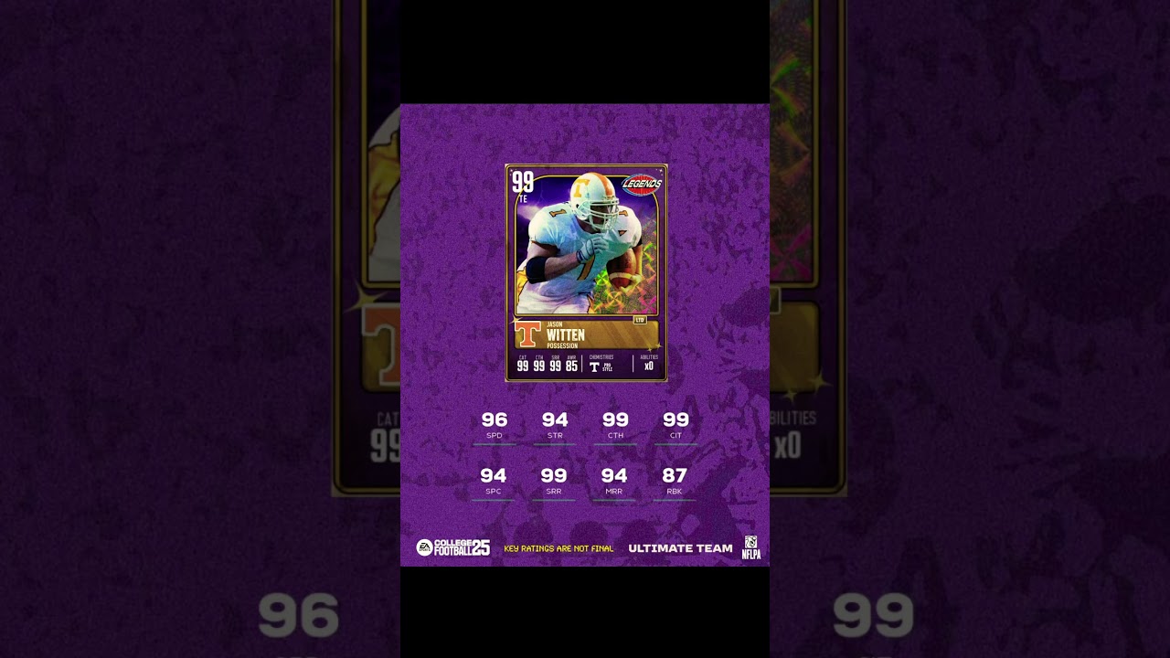 NEW CFB 25 LEGENDS CONTENT! #cfb25 #cut25