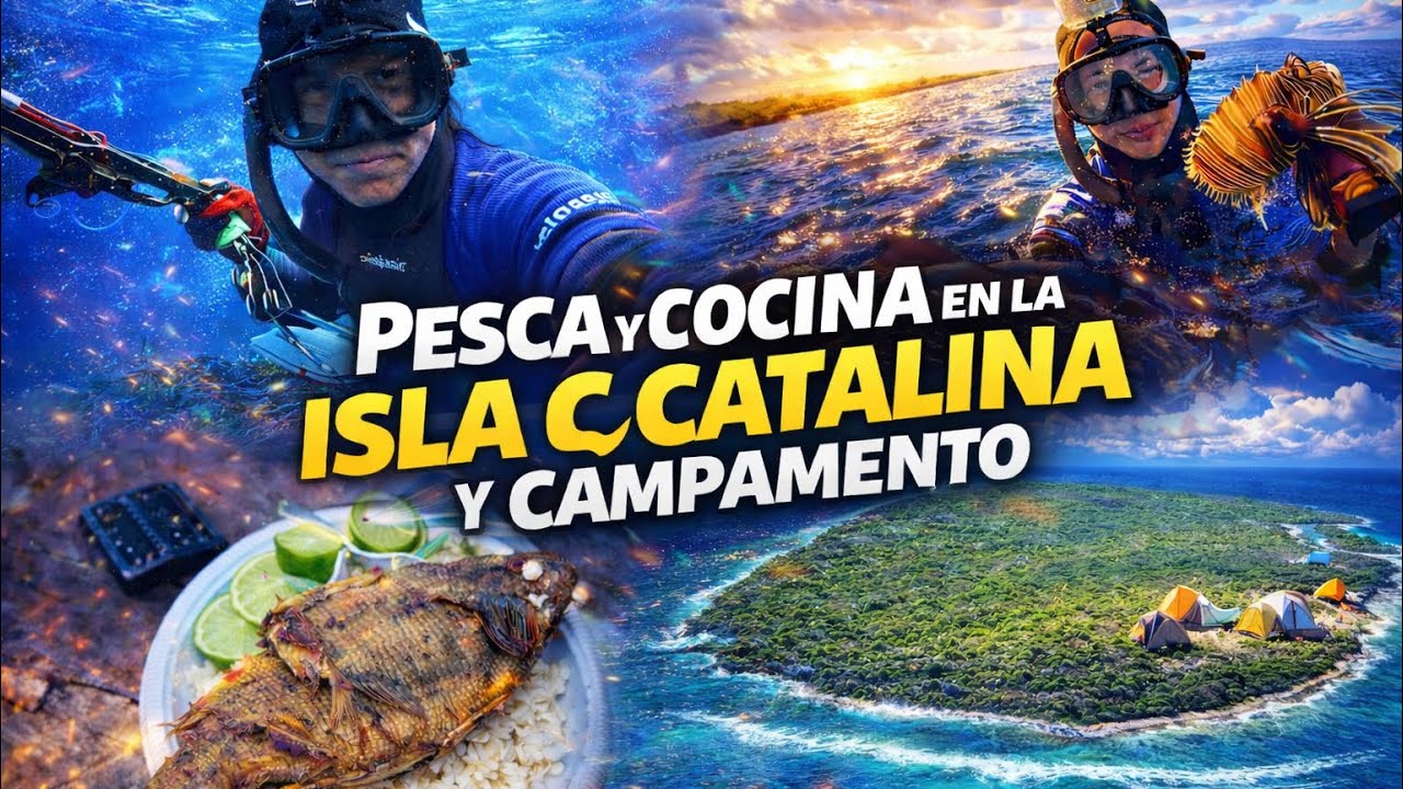Pesca Extrema y Cocina Salvaje en Isla Catalina 🏝️ (¡Terminó en Banquete!)