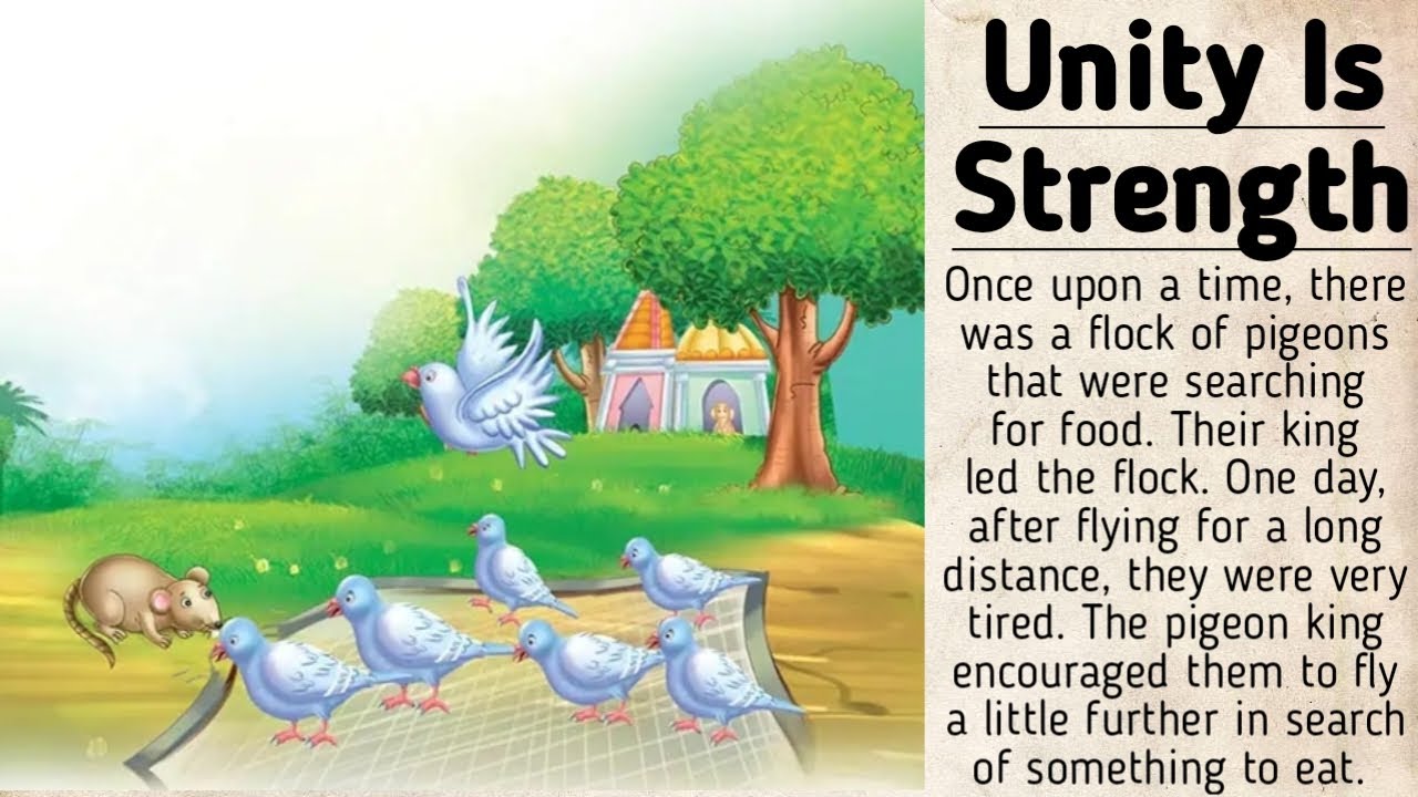 Panchtantra Story| Unity Is Strength Story|English Story|Interesting Story For Everyone|Storytelling
