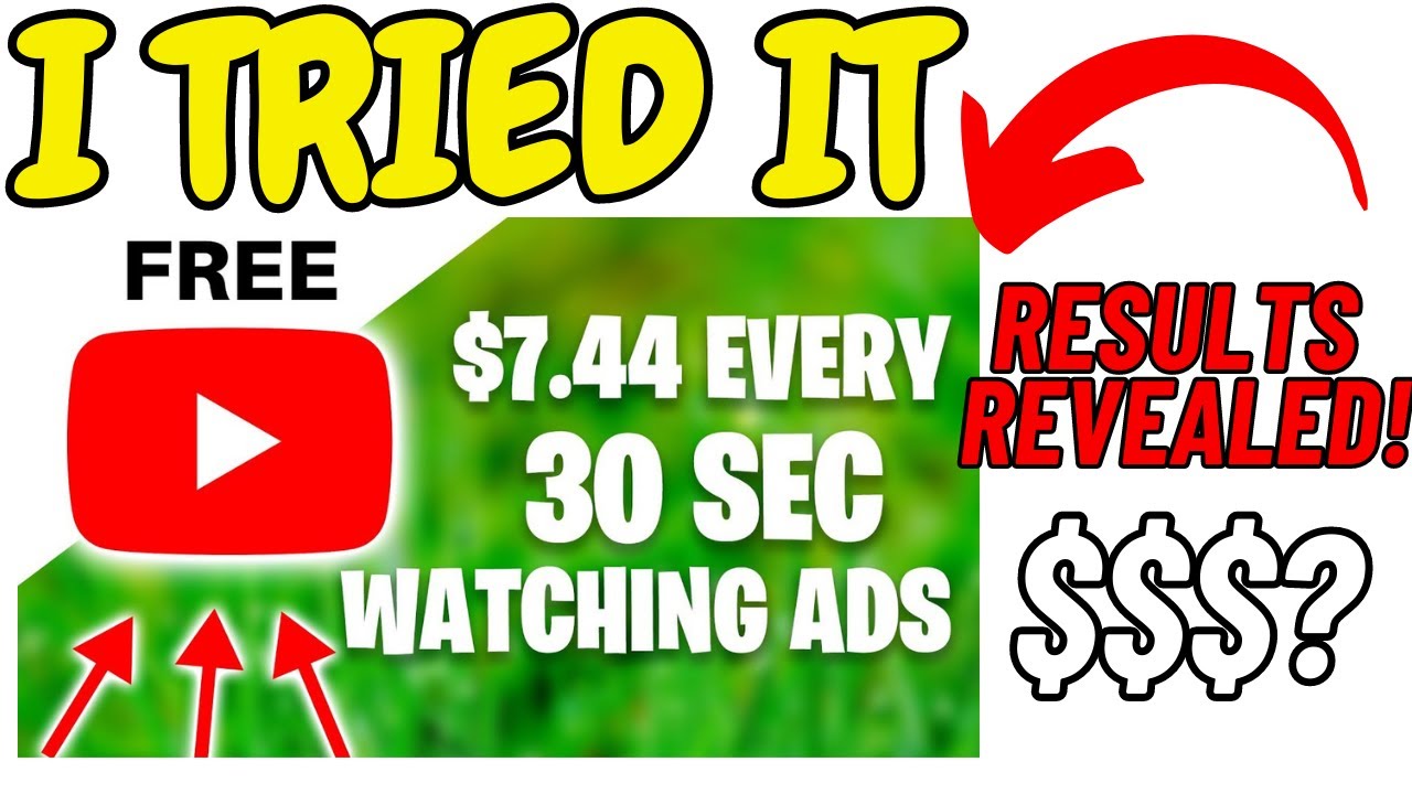 I Tried It Earn $7.44 Every 30 Seconds WATCHING ADS (Make Money Online)