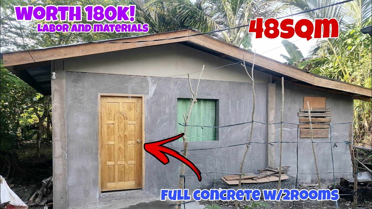 WORTH 60K PESOS NAKAPAG UMPISA NA NG FULL CONCRETE NA BAHAY?ALAMIN!