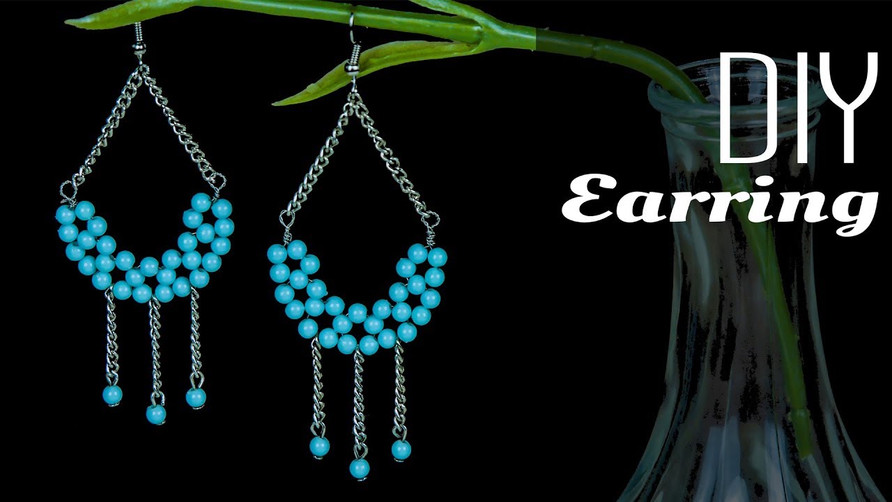 How to make earrings with beads | earrings design | Designer jewelry | Beads art\vineeta mishra