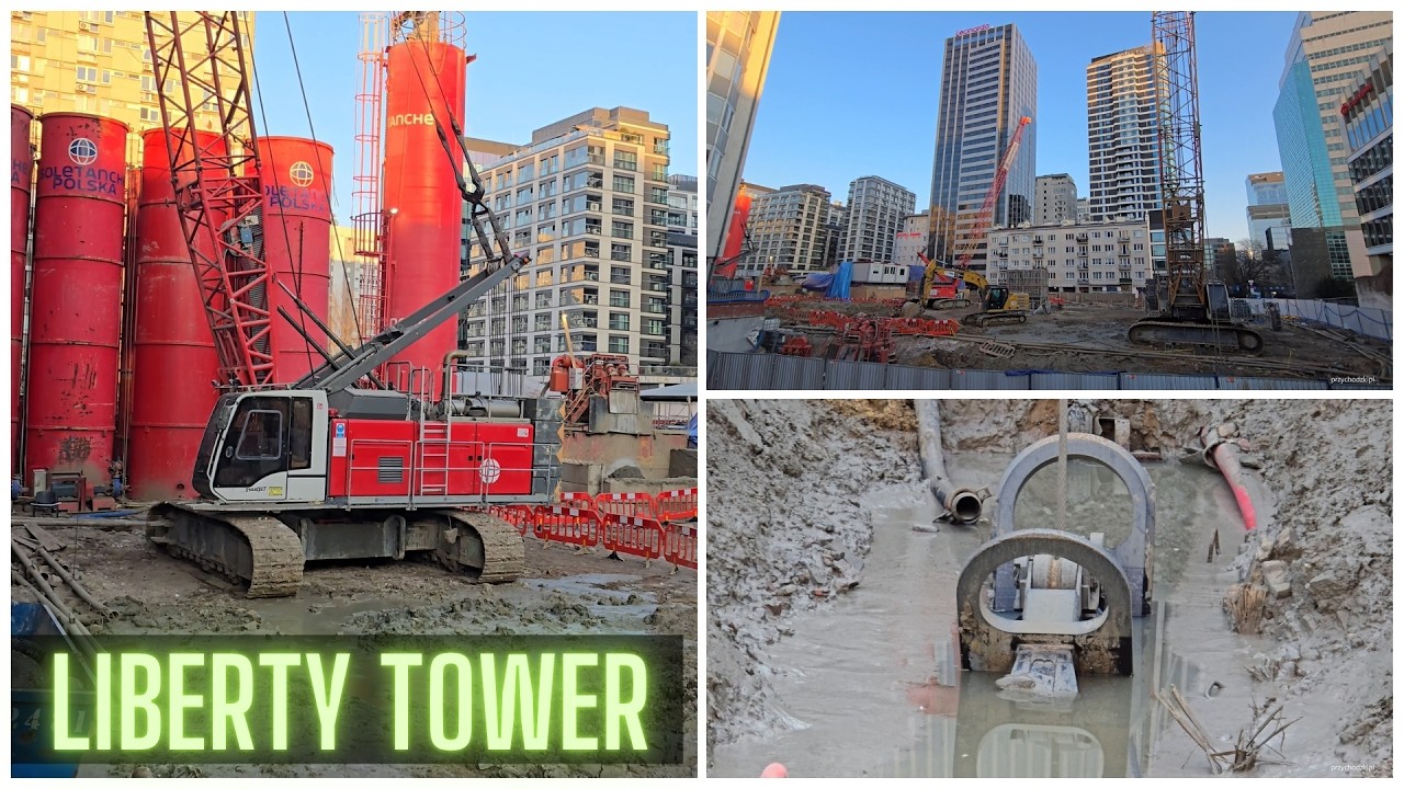 Warszawa Budowa Budowa wieżowca Liberty Tower / Liberty Residence skyscraper update 21.03.2026