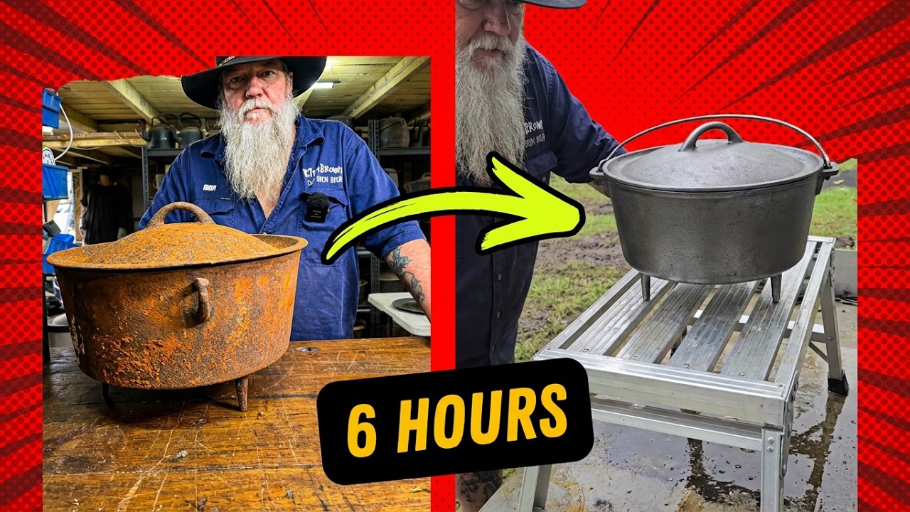 How to remove Rust from a Camp Oven