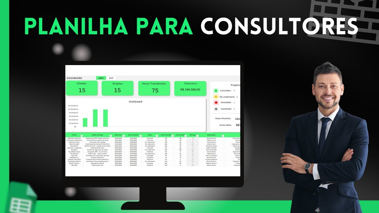 Planilha em Excel para consultores