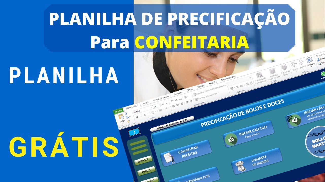 2025-Planilha de Precificação para CONFEITARIA GRÁTIS {Como PRECIFICAR Bolos e Doces} Bollos Martins