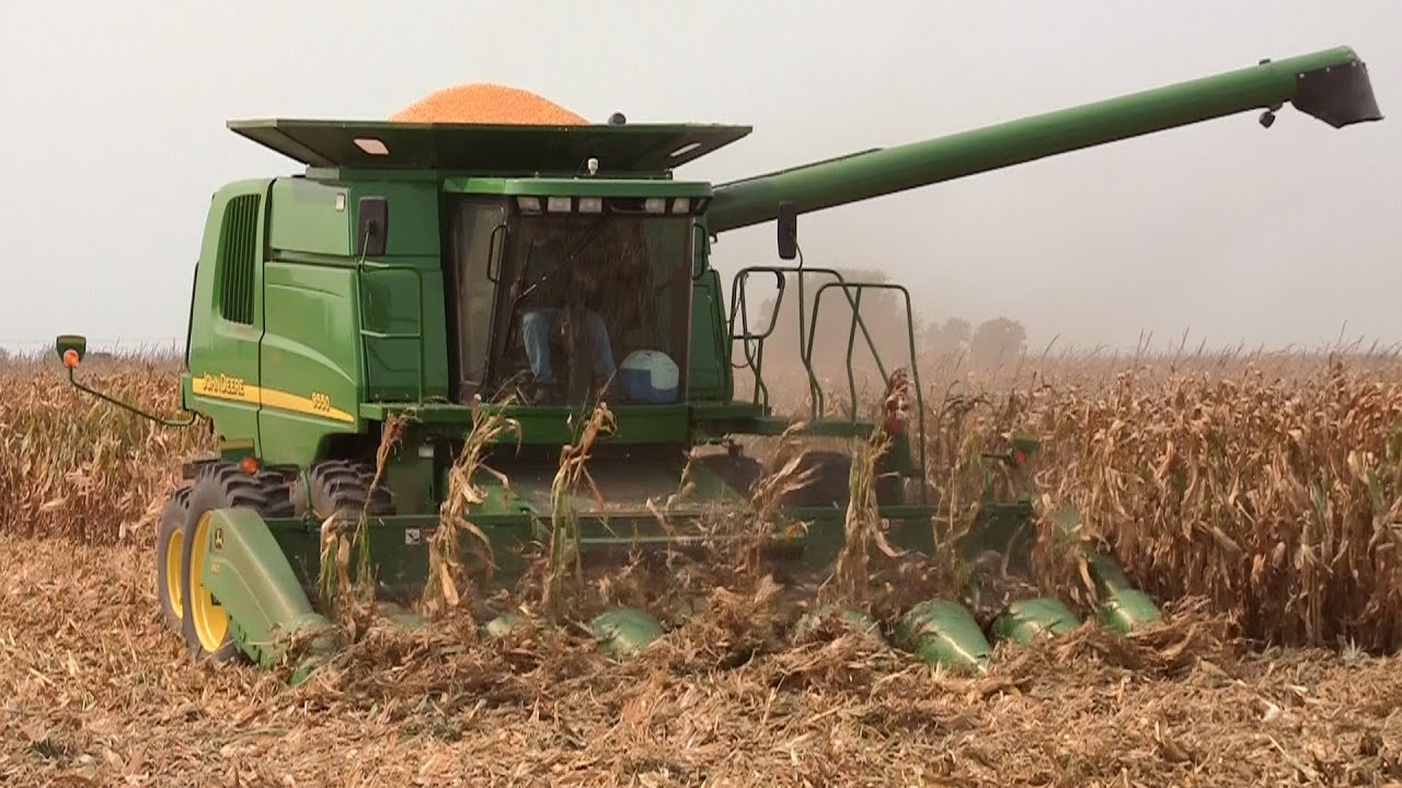 Lamesch Grain Farms, John Deere 9550 Combine on 9-16-2012