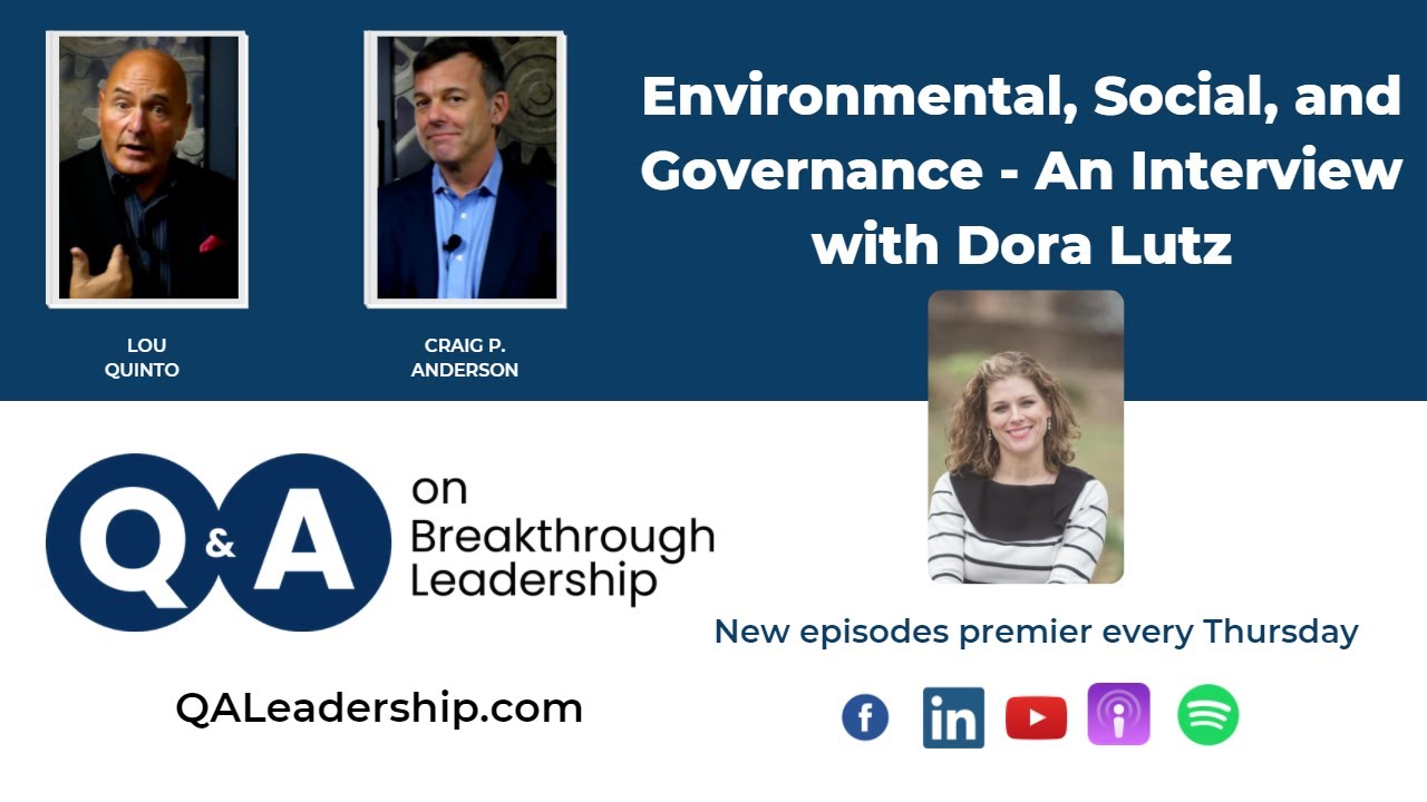 Environmental, Social, and Governance - An Interview with Dora Lutz
