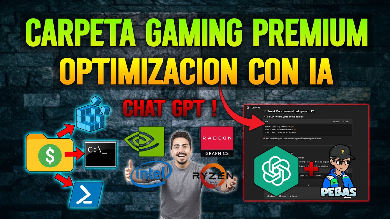 CARPETA GAMING de OPTIMIZACIÓN con AYUDA DE LA IA - VUELVE UNA BESTIA TU PC !