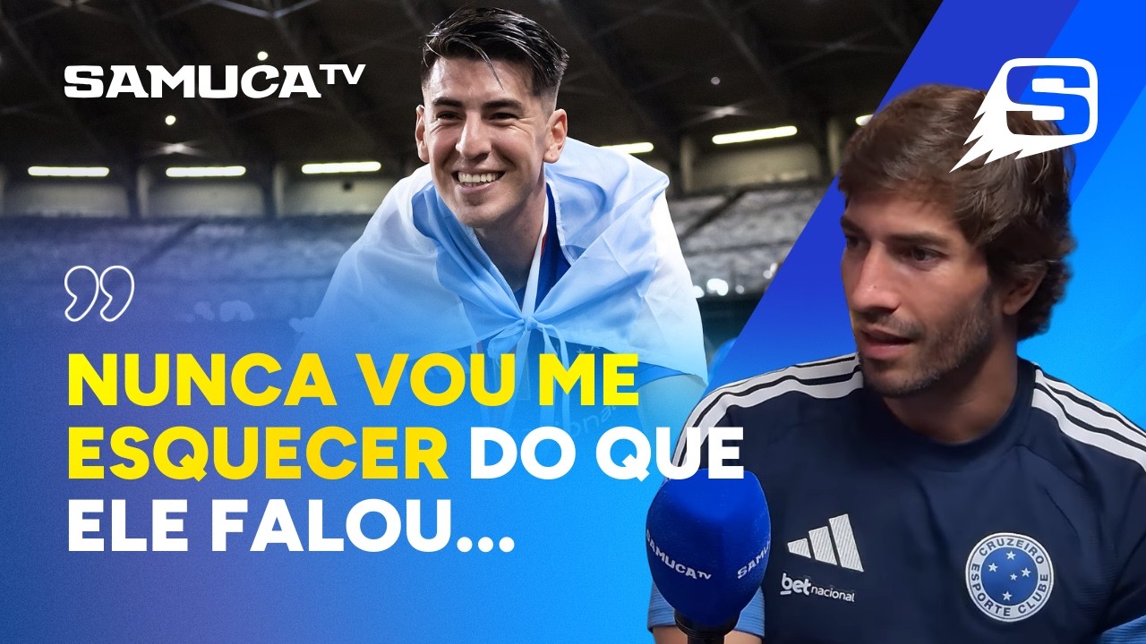 IDENTIFICAÇÃO DE VILLALBA COM A CAMISA DO CRUZEIRO É ELOGIADA POR LUCAS SILVA