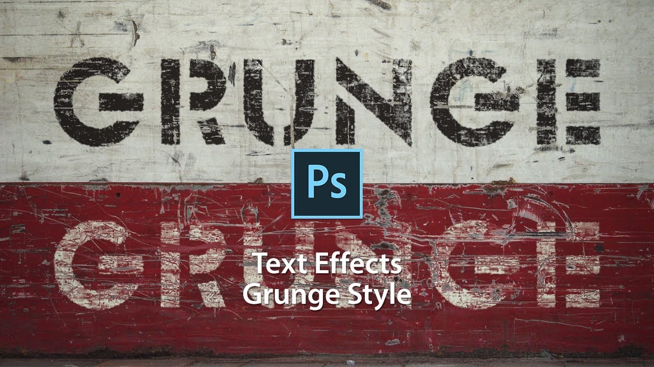 Text Effects of Grunge Style in Photoshop CC 2015