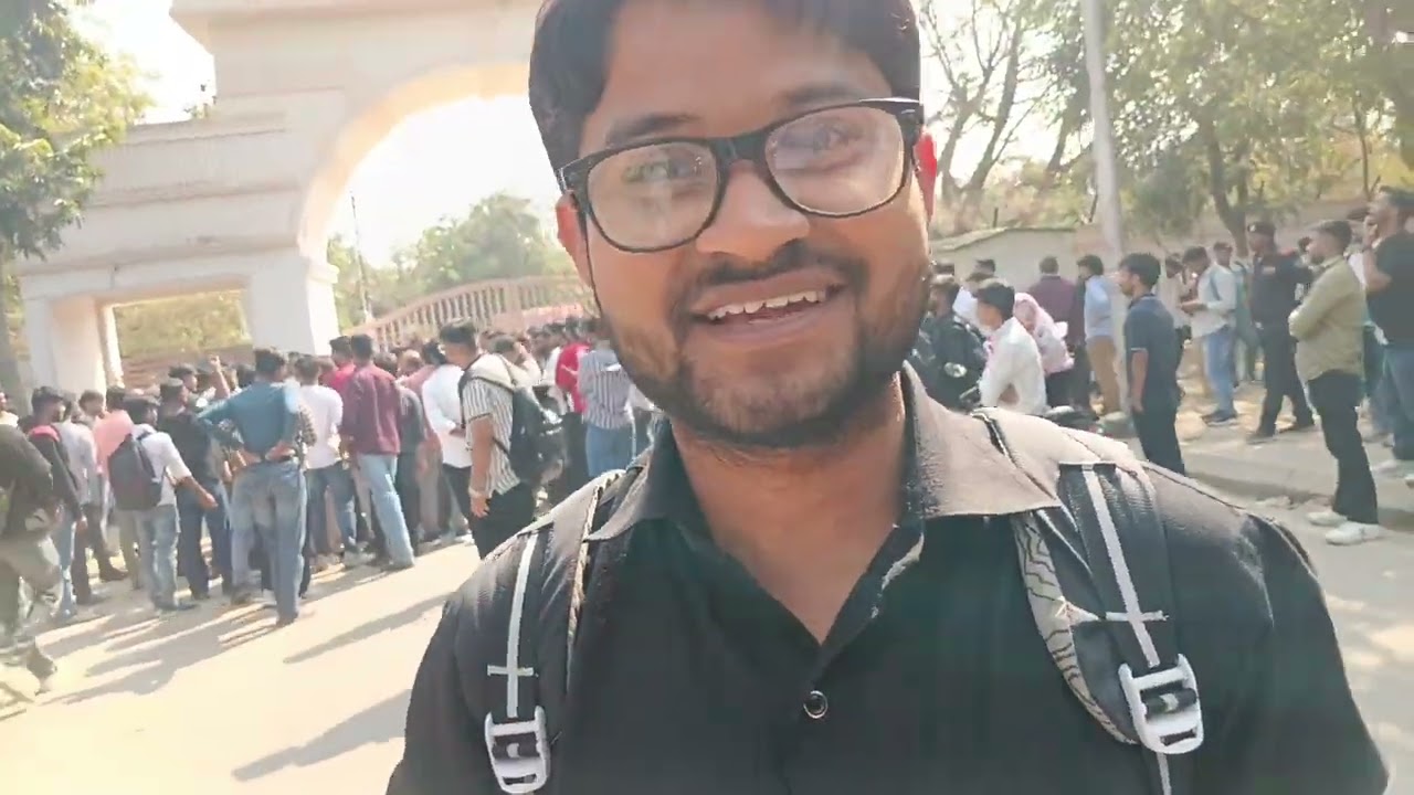 Lucknow University new campus ,,, fees ke liye hua protest 🪧।।,,, #uni 