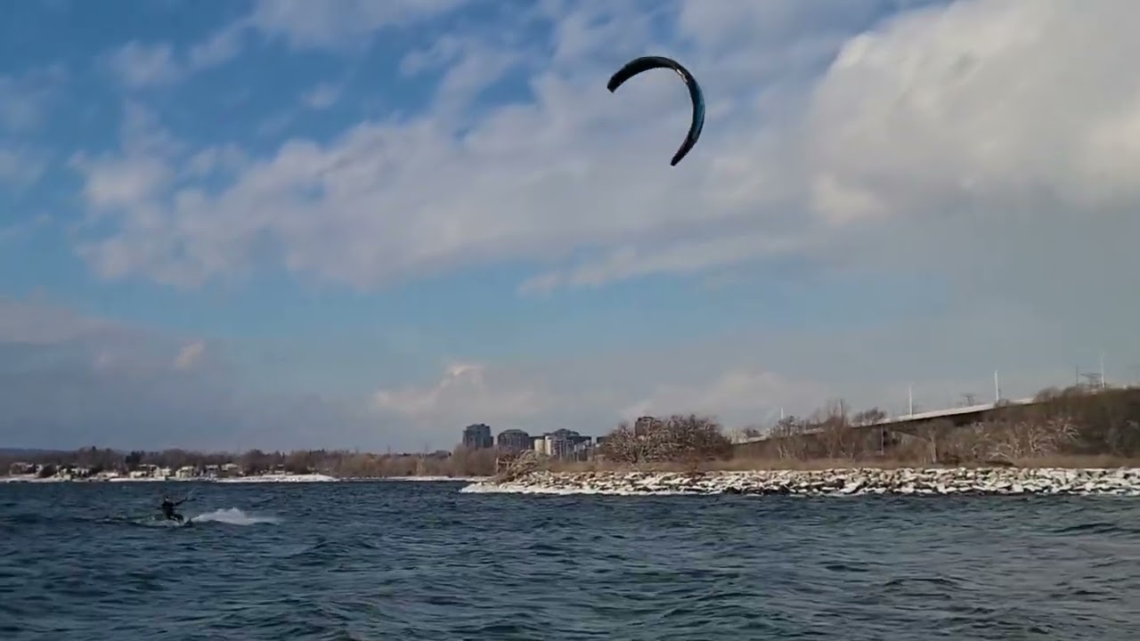 January 17, 2026. Kiting with friends at Hamilton Harbor