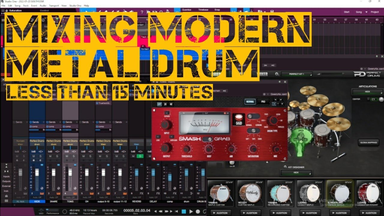 MIXING METAL DRUM WITH PERFECT DRUM
