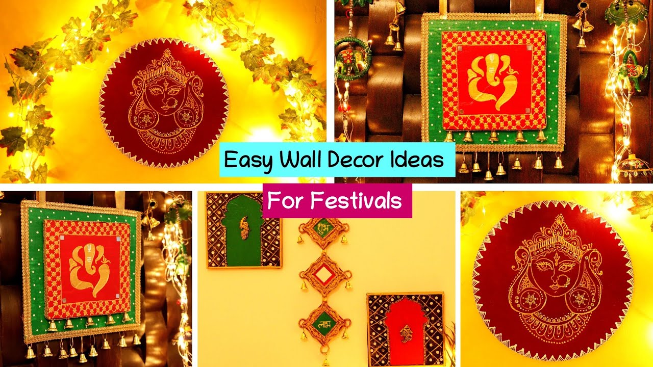 DIY Wall Hanging for Festival -2021 |  DIY Traditional Decoration for Druga puja & Navratri