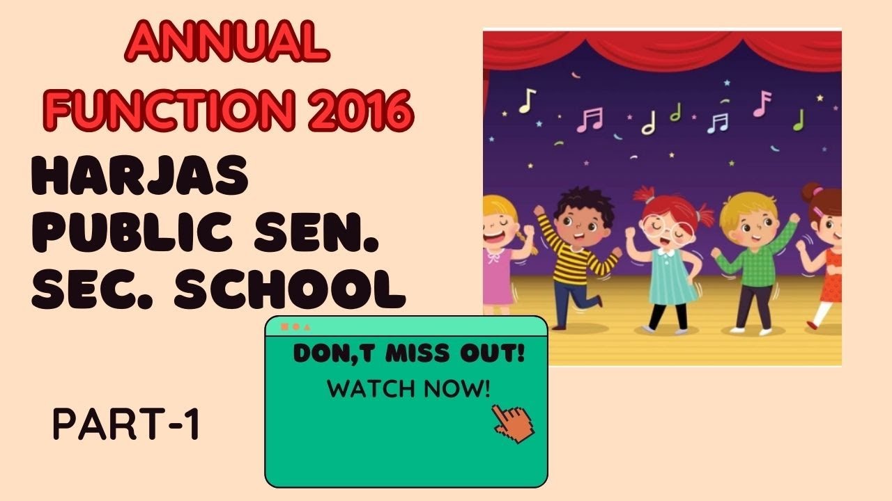 Annual Function 2016 | Part-1 | Harjas Public Sen. Sec. School, Jharaudi, Machhiwara Sahib