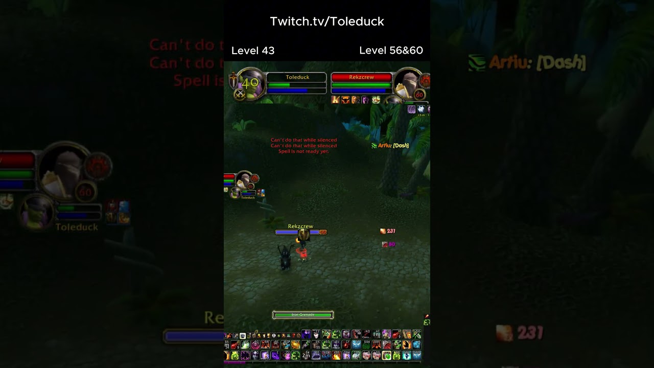 Уровень 40 УБИЙСТВУЕТ 60-х - Вознесение Warcraft Возрождение #worldofwarcraft