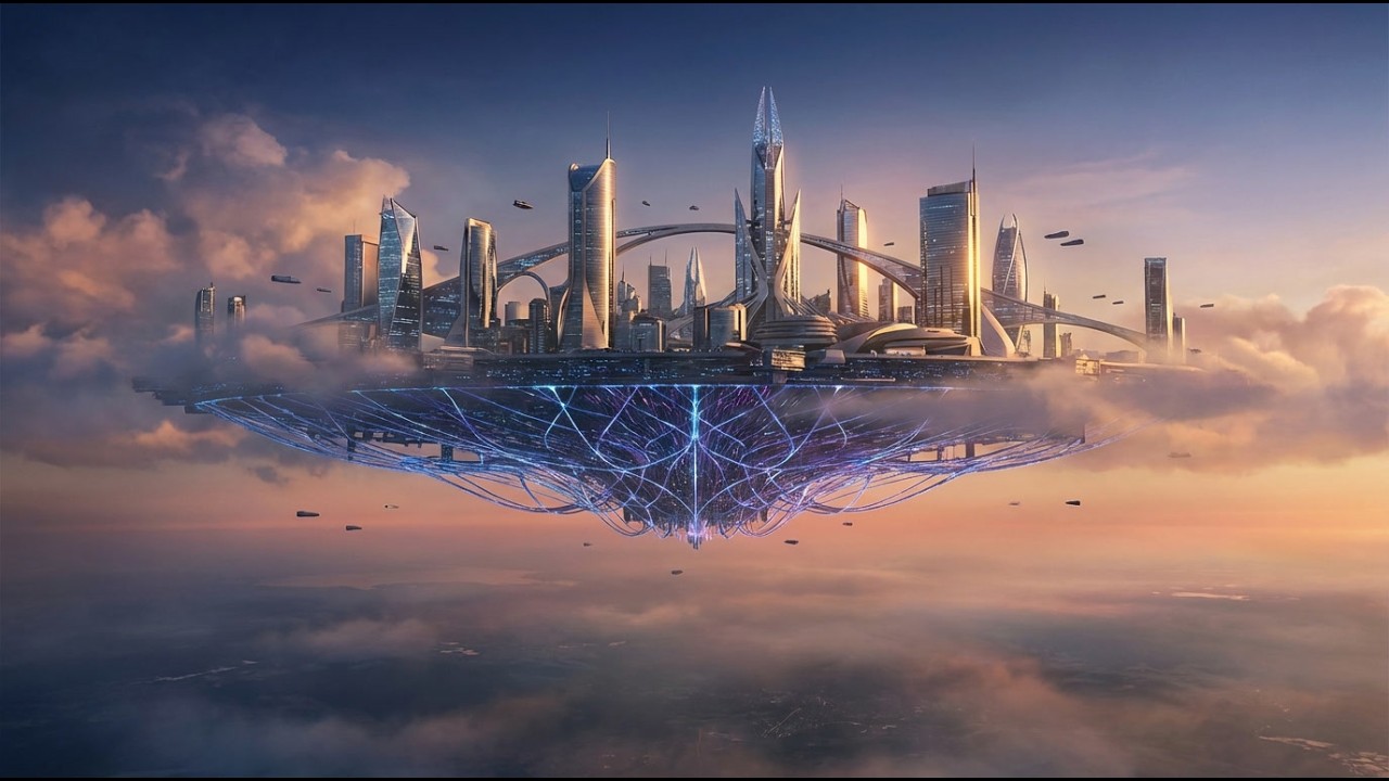 Floating Cities – 1 Hour Ambient AI Dreamscapes (4K)