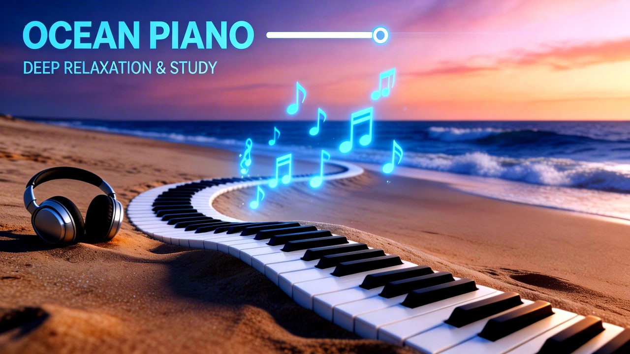 Deep Ocean Relaxation: Emotional Piano & Ocean Waves for Sleep and Study (1 Hour)