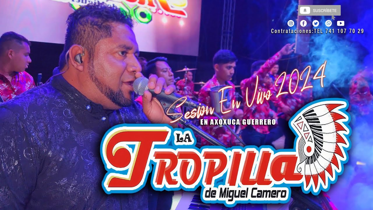 LA TROPILLA  DE MIGUEL CAMERO SESION  EN VIVO  AXOXUCA GUERRERO 2024.
