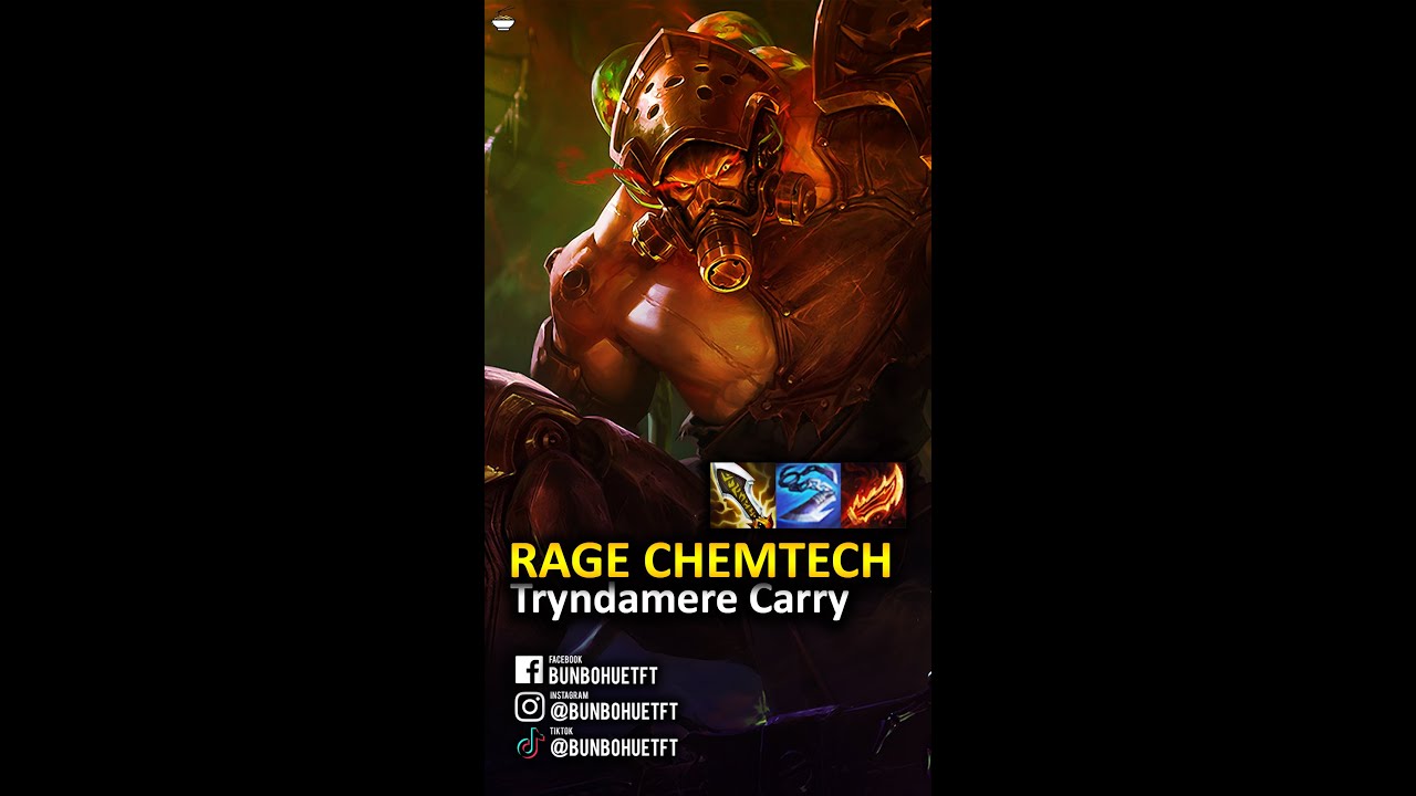 TFT Rage Chemtech Slicing Enemy 7 Chemtech Tryndamere! TFT 6.5 Tryndamere | TFT PBE Set 6.5