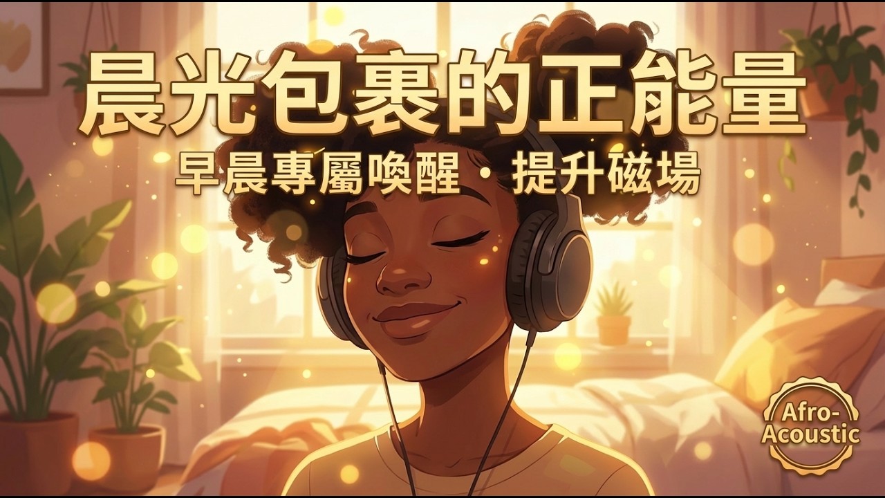 這段「被晨光包裹的非式原聲吉他」一響起，瞬間充滿感恩與自愛的正能量｜早晨專屬喚醒，提升個人磁場與吸引力法則的奇蹟 BGM #Afrobeat #MorningAffirmations