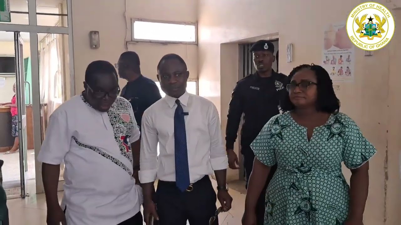 HEALTH MINISTER EMBARKS ON WORKING VISIT TO KORLE BU TEACHING HOSPITAL