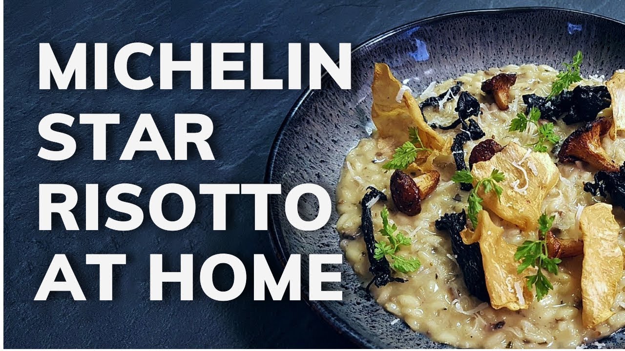 How to cook MUSHROOM RISOTTO at home | Michelin Star Recipe