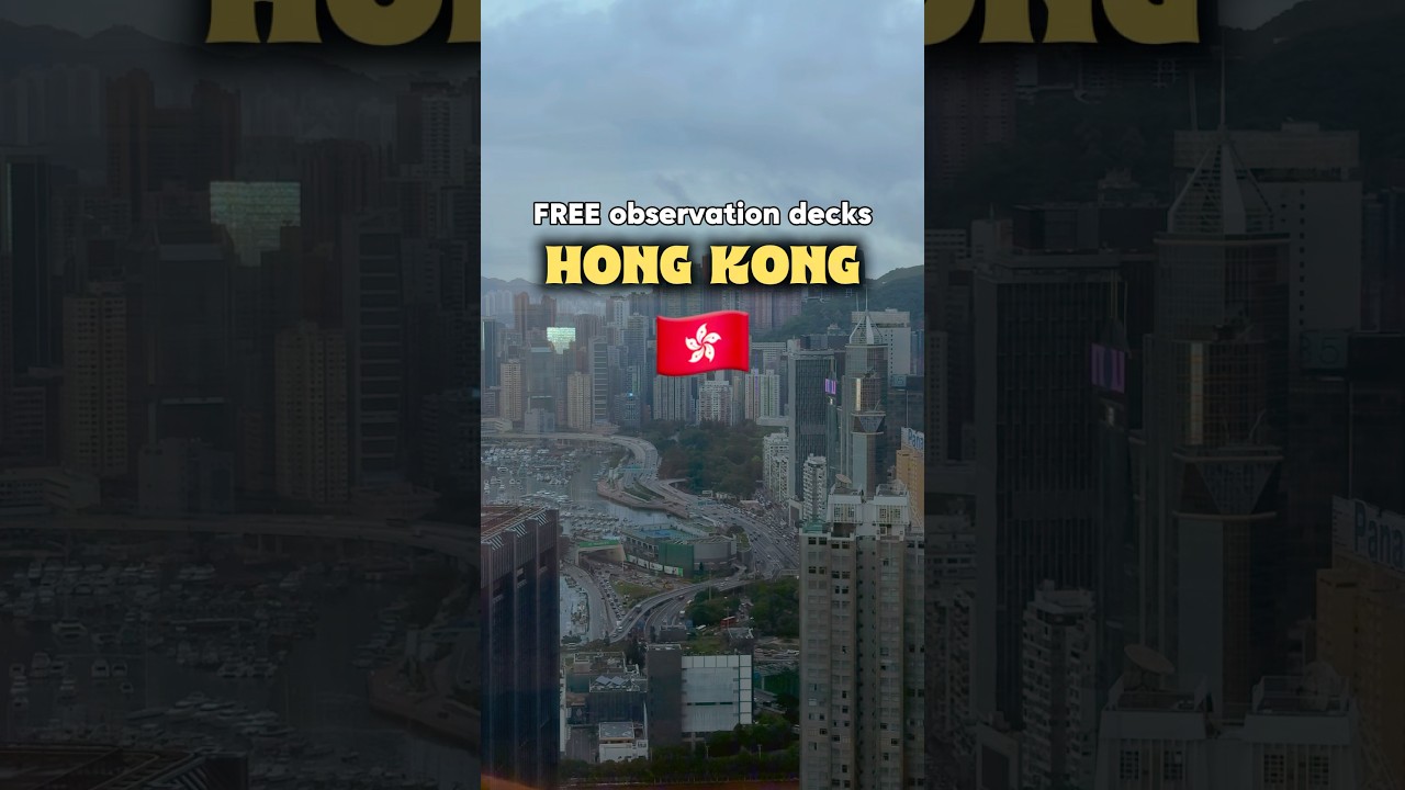 The best free observation decks in Hong Kong👇🏼#hongkong #budgettravel #observationdeck #sky100