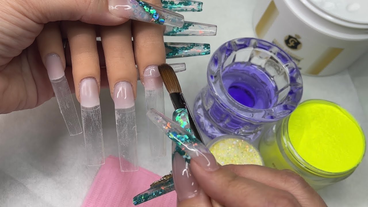 Acrylic Nails Tutorial | Summer Nails