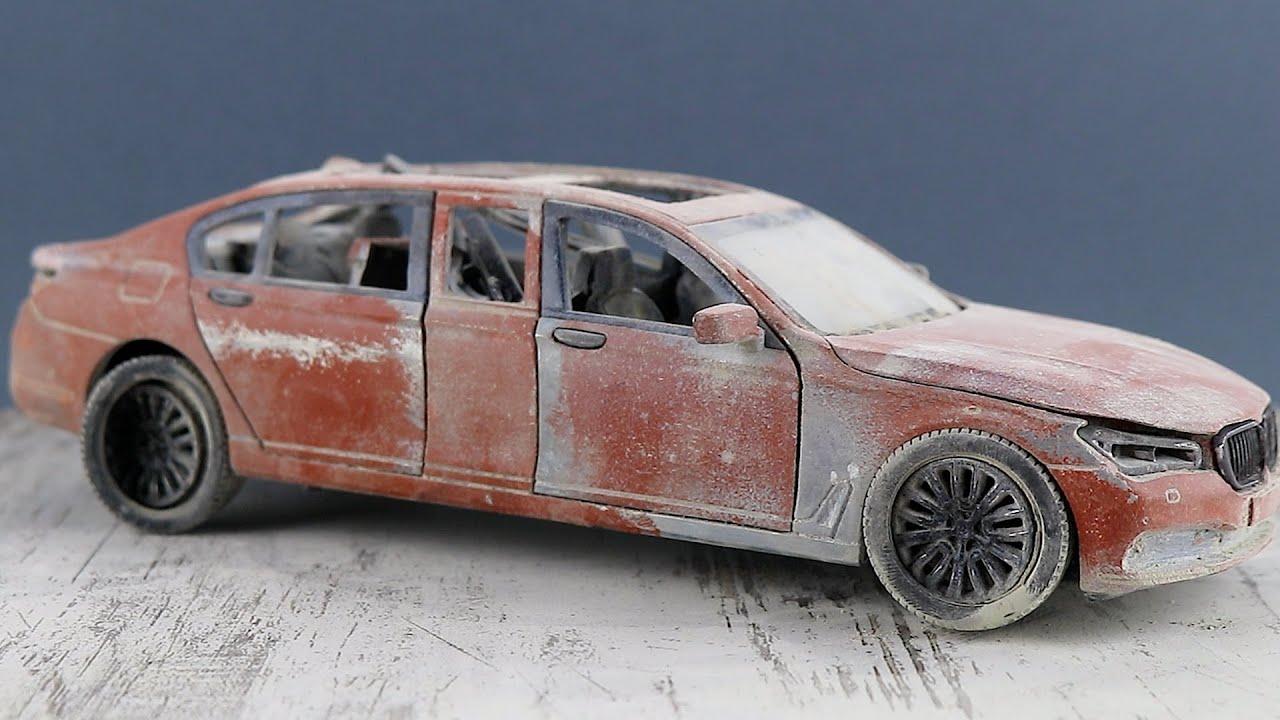 Restoration Abandoned BMW 7 Series in 10 minutes | Model Cars