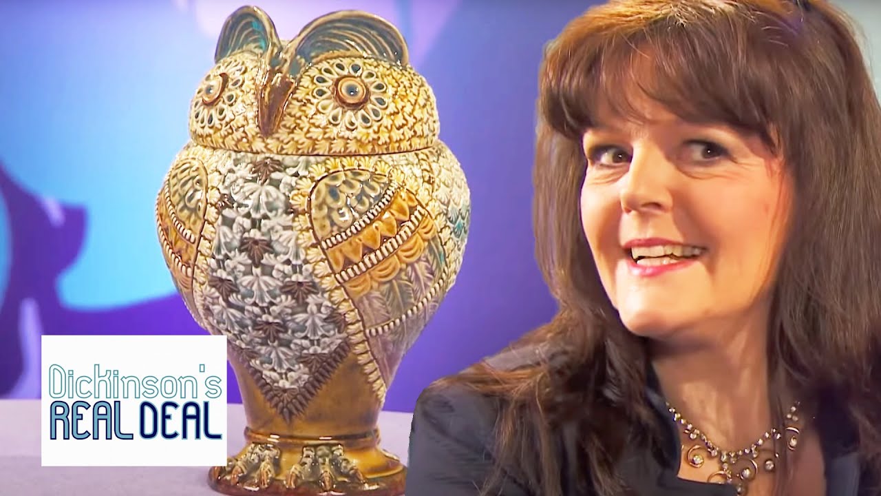 Beautiful Doulton Stoneware Jar in form of an Owl | Dickinson's Real Deal | S09 E35 | HomeStyle