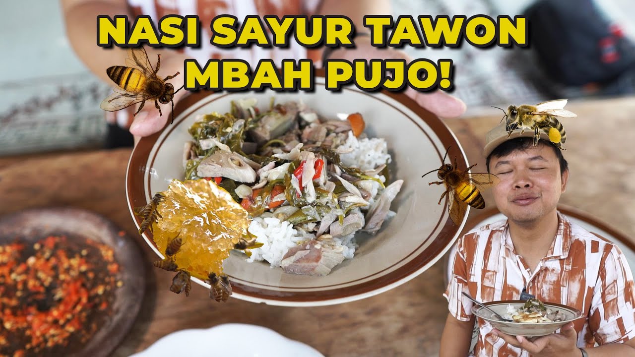 SEPIRING CUMA 5000! NYOBAIN MAKAN NASI TAWON MBAH PUJO DI GUNUNG KIDUL