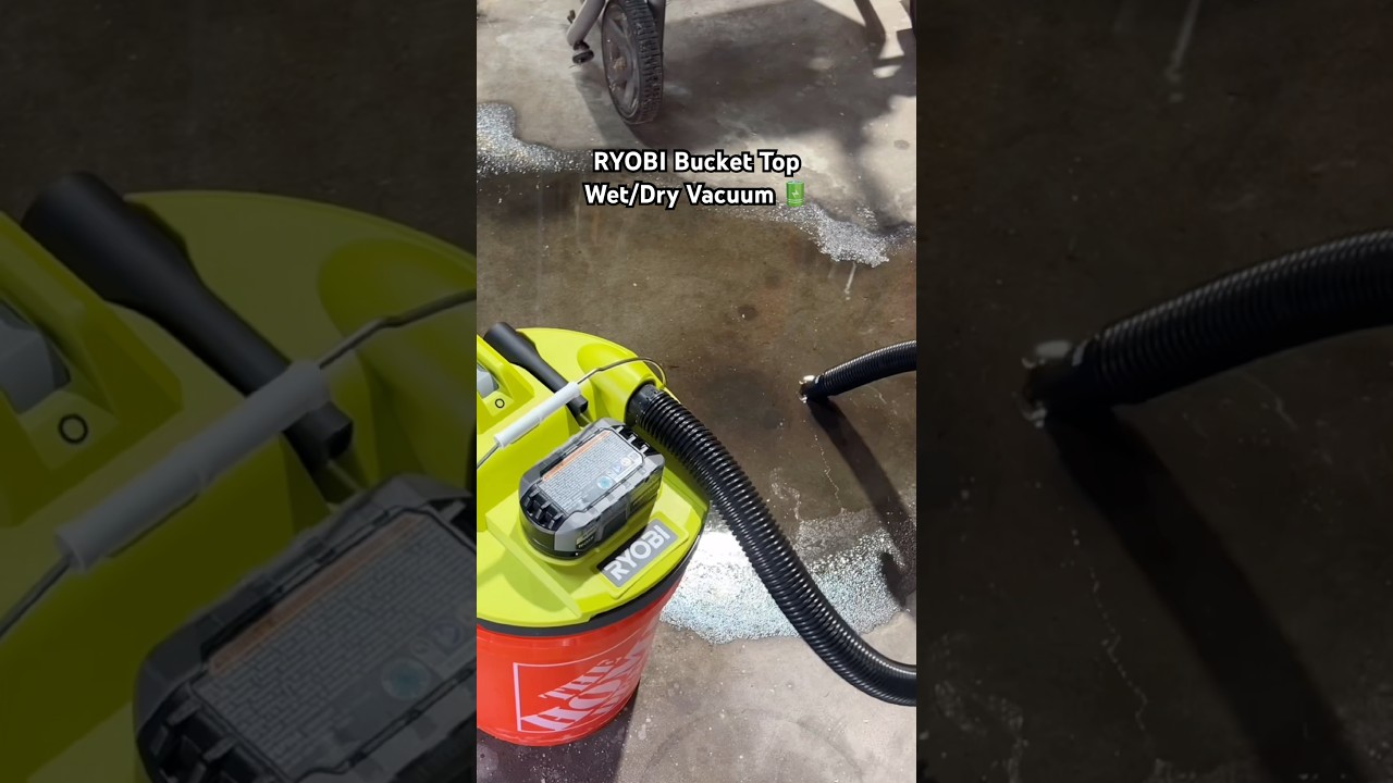 RYOBI 18V ONE+ Bucket Top Wet/Dry Vacuum