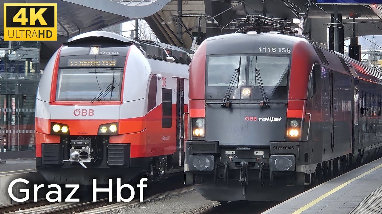 Züge Graz Hbf • 22./23. 3. 2025