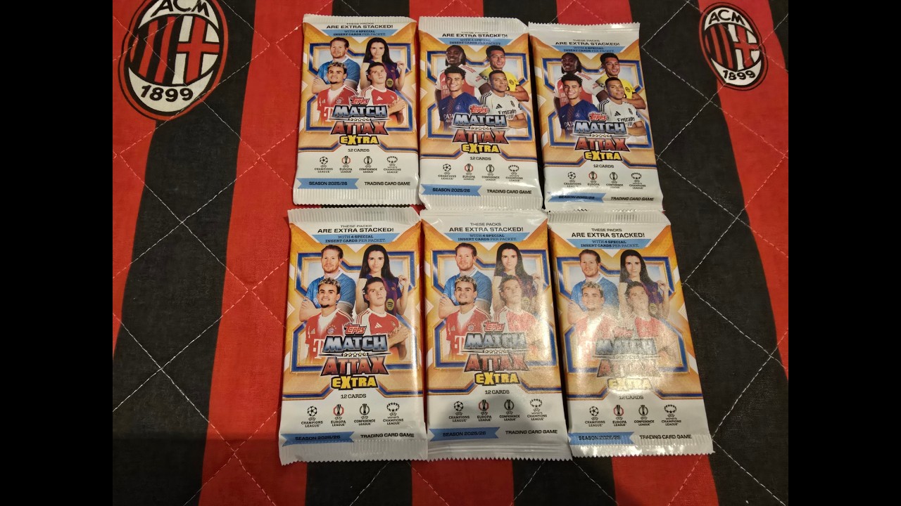 HIT! NOWOŚĆ! TOPPS MATCH ATTAX EXTRA 25/26 - OTWIERAM 6 SASZETEK - TRAFIAM ULTIMATE BALLERA DEMBELE!
