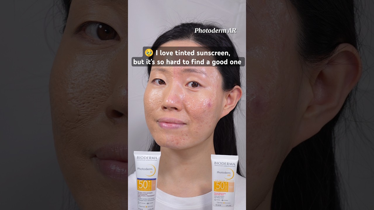 Tinted SPF ⭐Bioderma Photoderm M or Photoderm AR #tintedsunscreen #bioderma #sunscreeneveryday