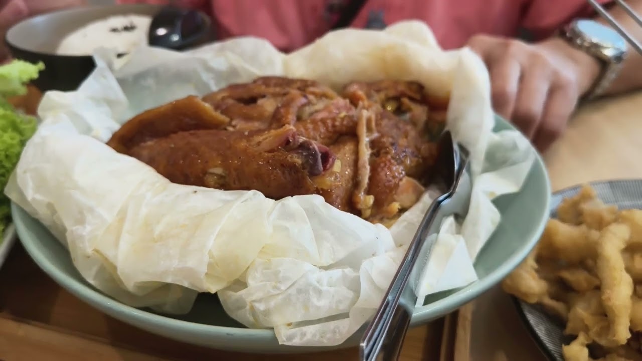 走走吃饭把土鸡打包回家吃