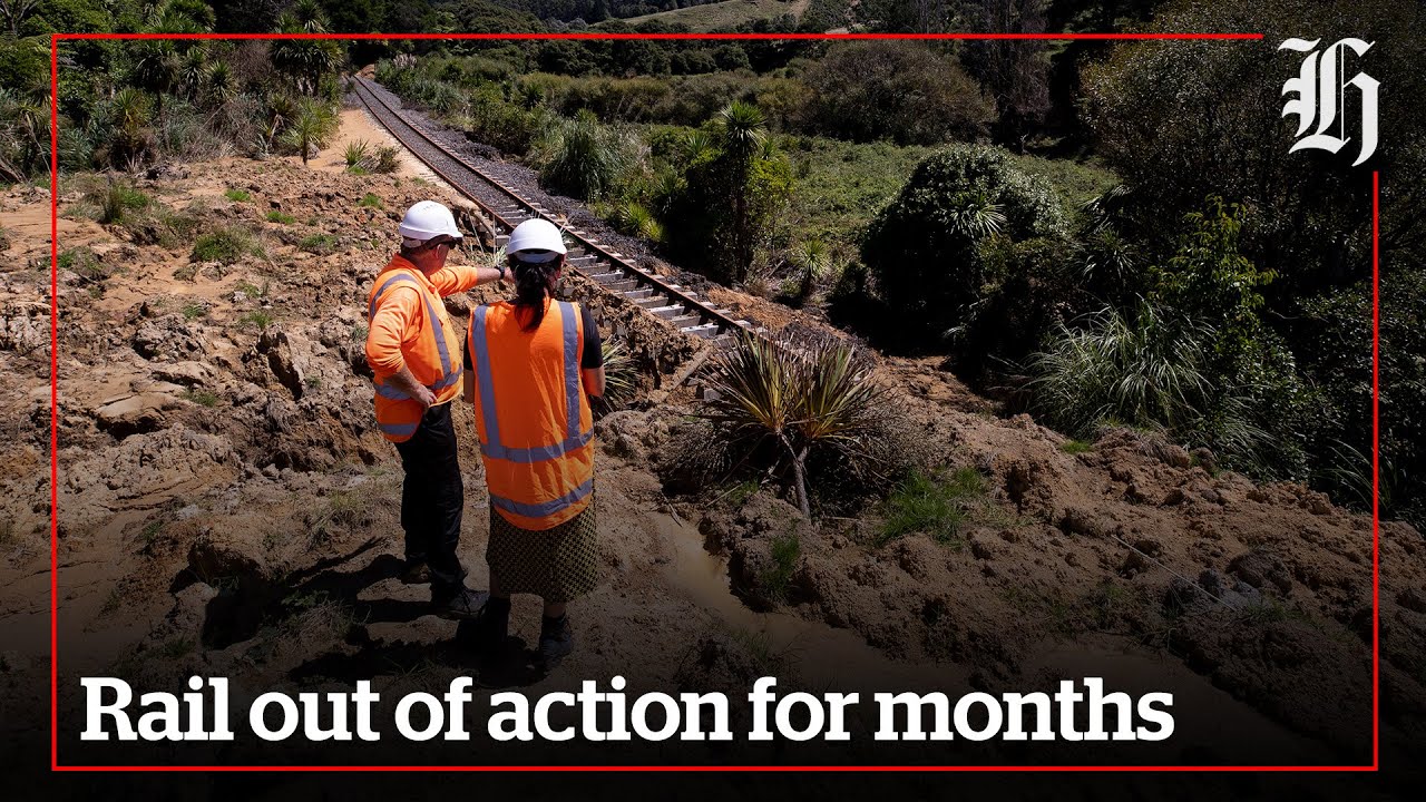 Railway lines closed for months due to massive slips | nzherald.co.nz