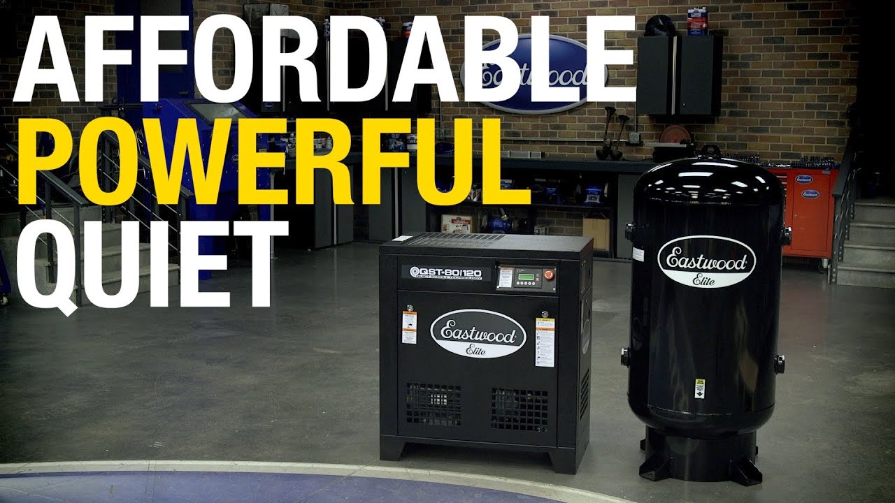 The PERFECT Shop Compressor? ELITE QST™ 80/120 SCROLL AIR COMPRESSOR: Quiet. Powerful. Affordable!