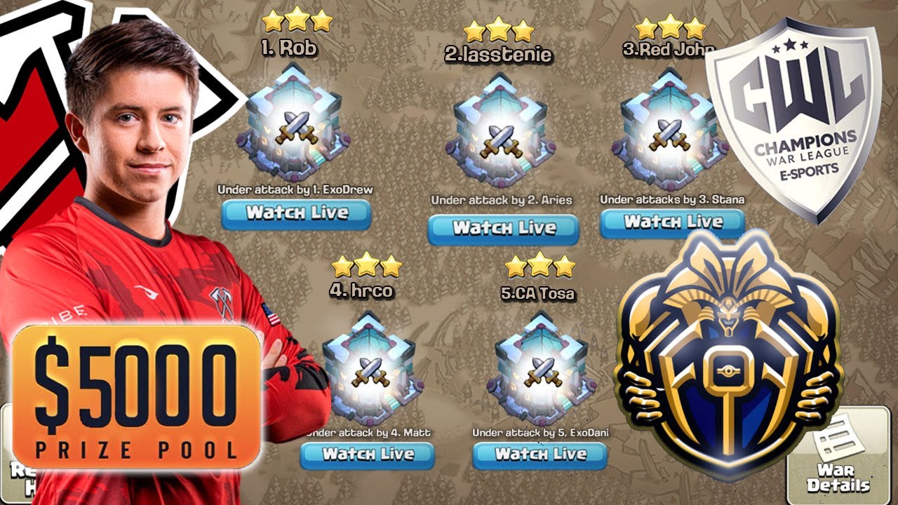 Back To Back Triples! Grumpy Army vs Exodia eSports! Live 5v5 War | #clashofclans