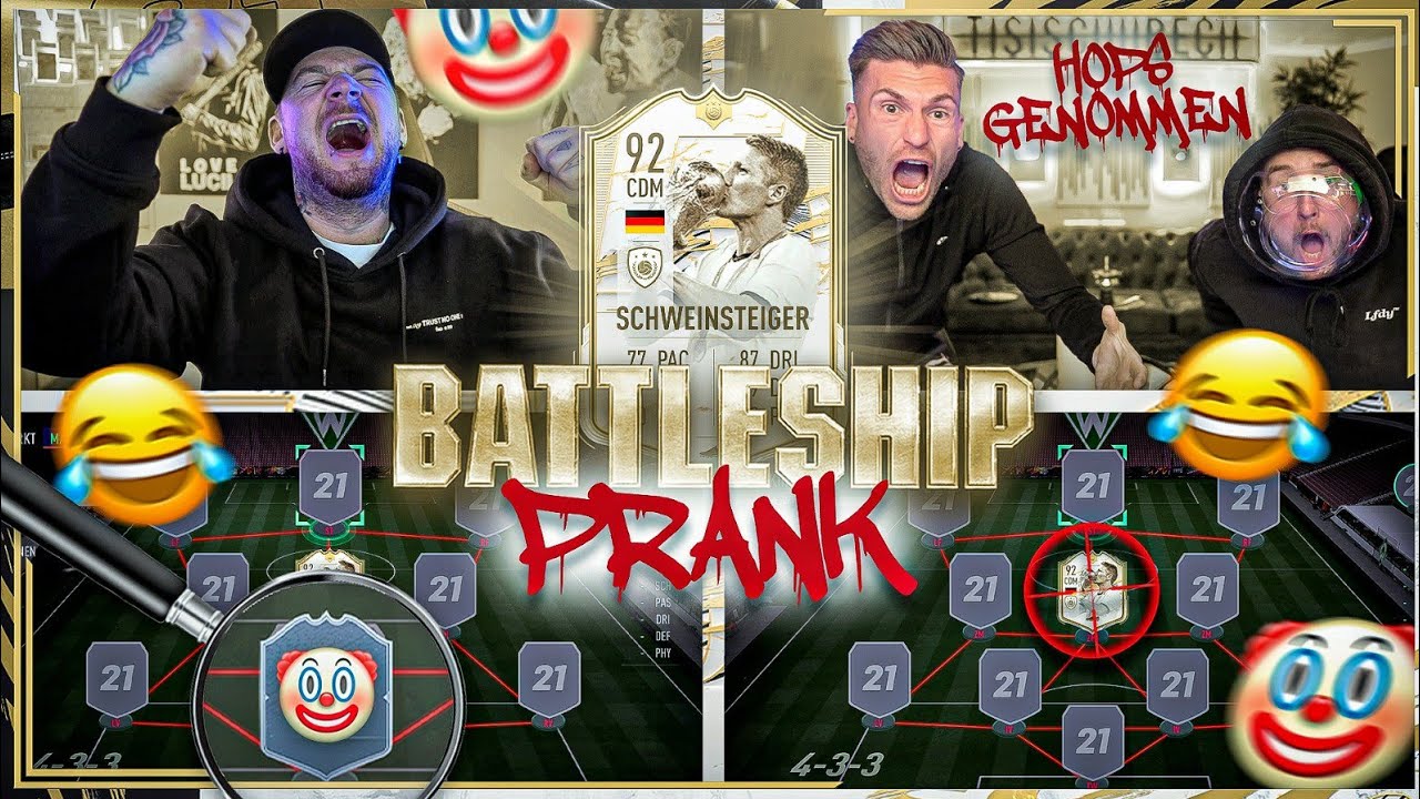 TORWART PRANK REGELT 🔥 ICON MOMENTS SCHWEINSTEIGER BATTLESHIP WAGER 😱 vs TISI SCHUBECH FIFA 21