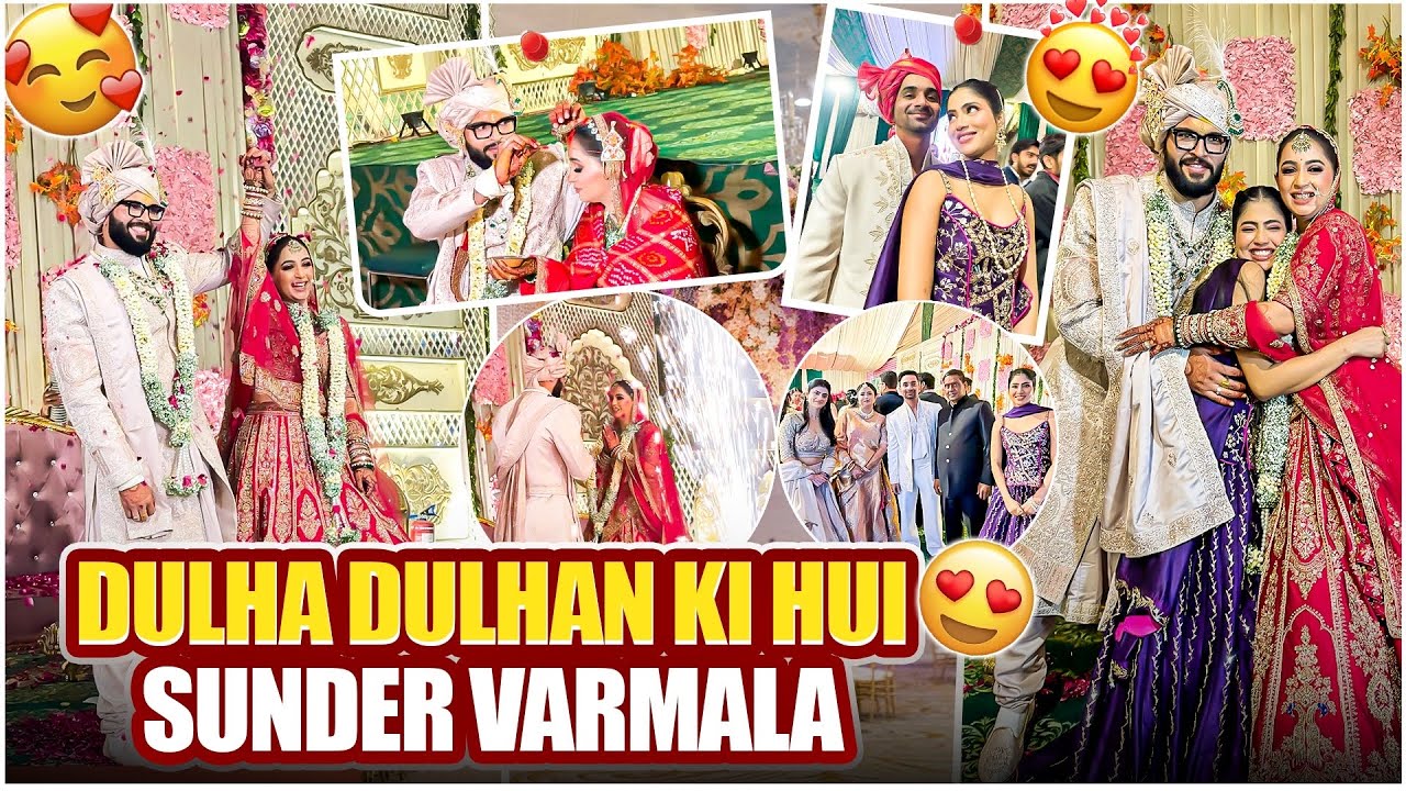 Dulha dulhan ki hui sunder varmala