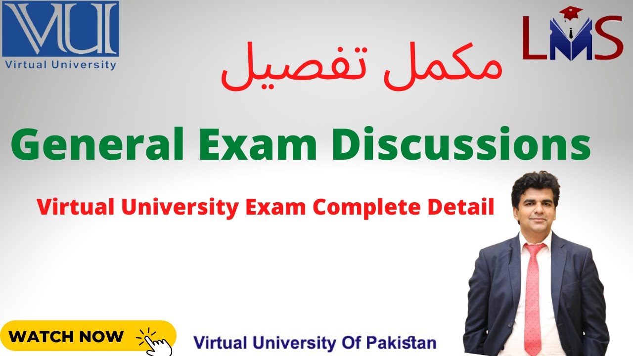 Virtual University Exam System Complete Information