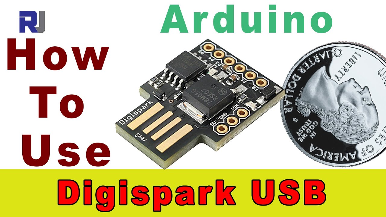 Начните использовать плату Digispark USB ATtiny85 Arduino с примером мигания и реле RJT114