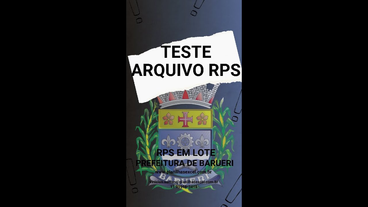 Teste importação RPS - Prefeitura de Barueri