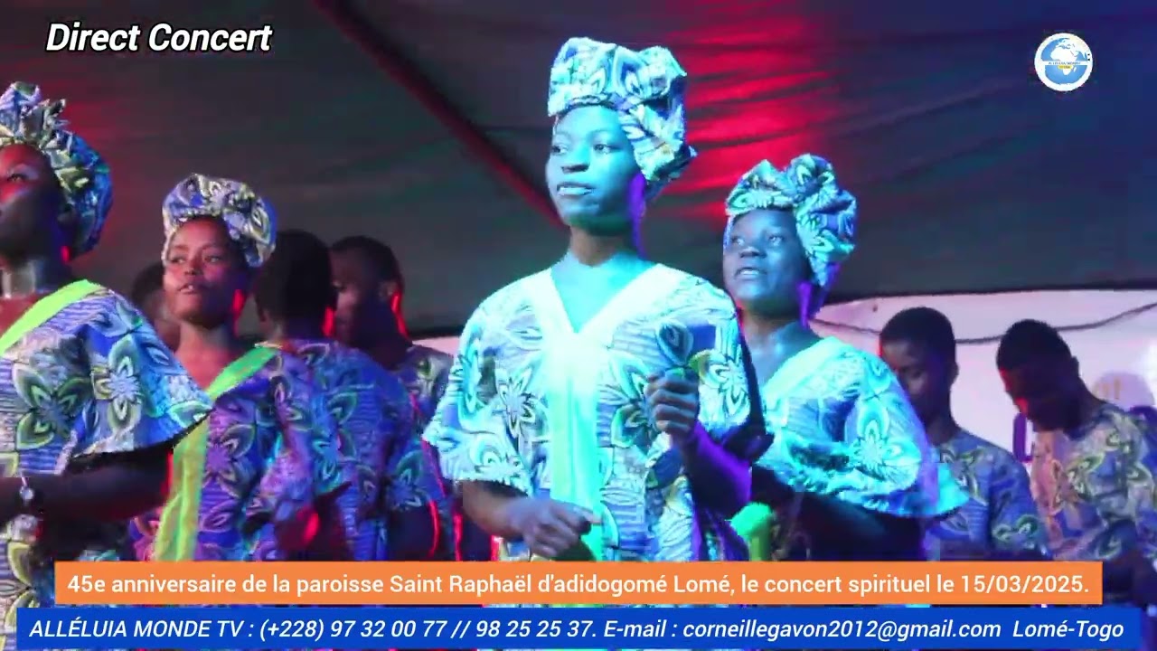 45eme anniversaire de Saint Raphaël d'adidogomé Lomé. Concert spirituel.