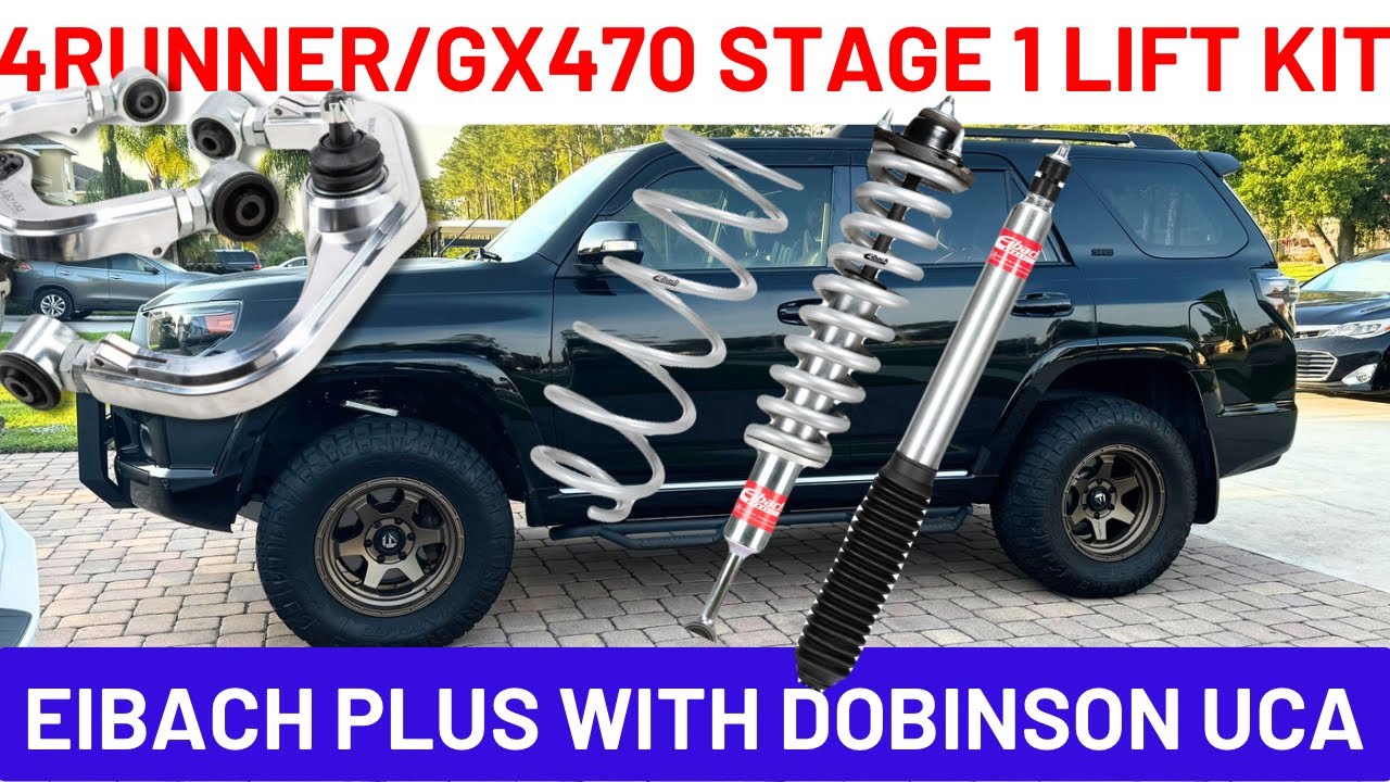 How to Lift Toyota 4Runner with Stage 1 Plus Eibach 2.75-Inch Kit with Dobinson UCA