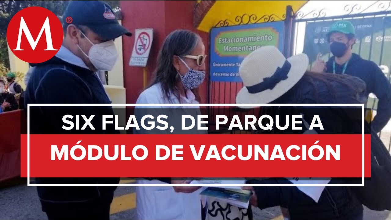 Cada 2 minutos, aplican vacuna anticovid a 200 adultos mayores en Six Flags en CdMx