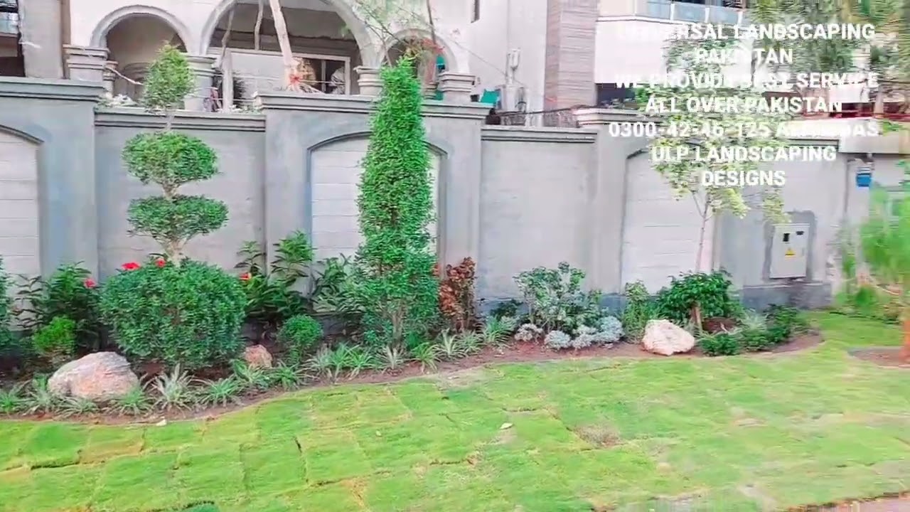 1 kanal house front yard Landscaping ideas simple and Beautiful Garden designs ULP LANDSCAPING